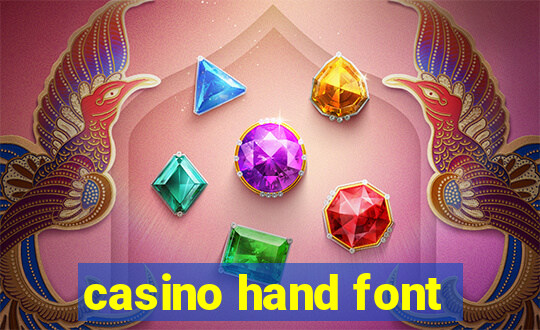 casino hand font