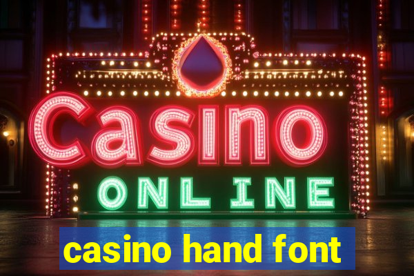 casino hand font