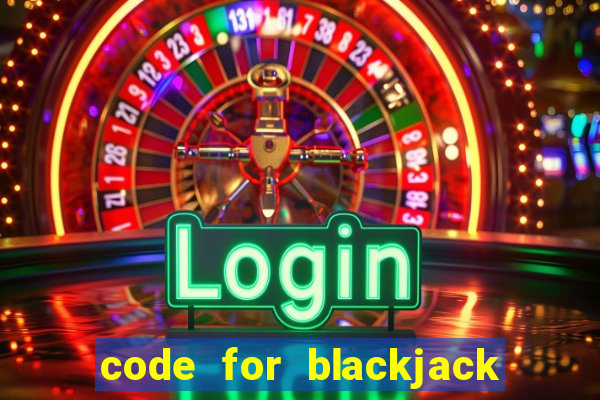 code for blackjack in python