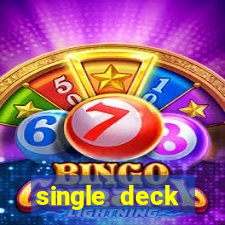 single deck blackjack simulator