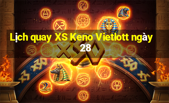 Lịch quay XS Keno Vietlott ngày 28