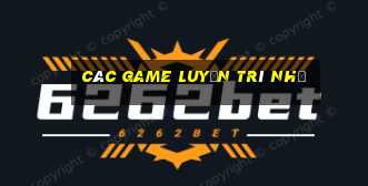 các game luyện trí nhớ