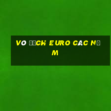 vô địch euro các năm