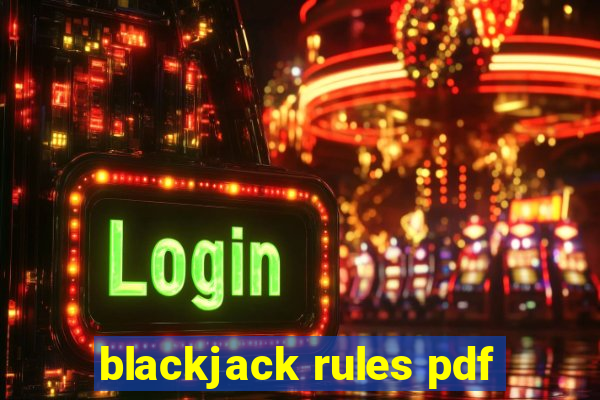 blackjack rules pdf