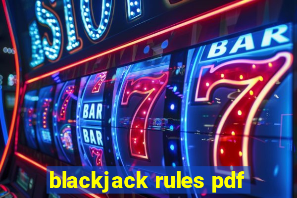 blackjack rules pdf