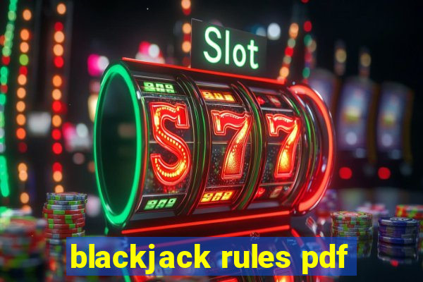 blackjack rules pdf