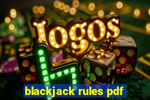 blackjack rules pdf