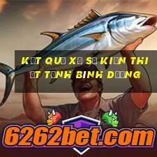 kết quả xổ số kiến thiết tỉnh bình dương