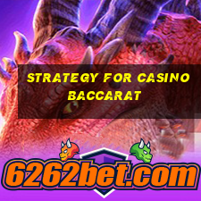 strategy for casino baccarat