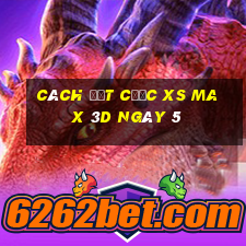 Cách đặt cược XS Max 3D ngày 5