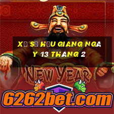 xổ số hậu giang ngày 13 tháng 2