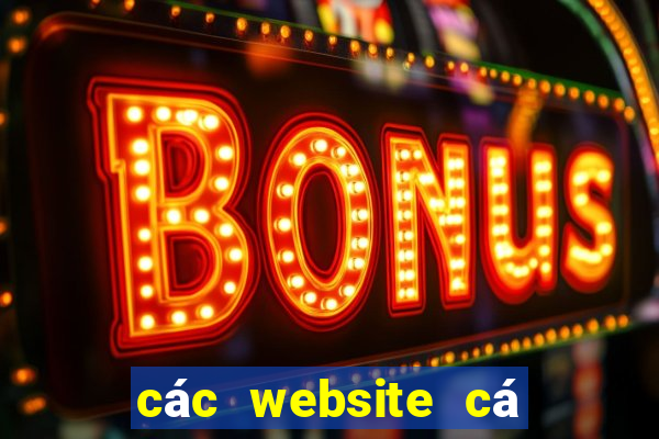 các website cá cược uy tín