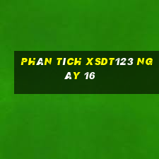 Phân tích XSDT123 ngày 16