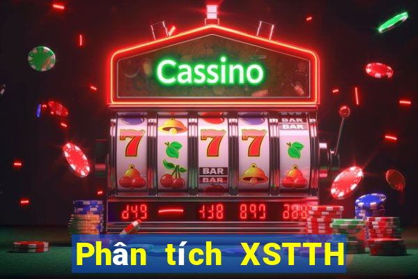 Phân tích XSTTH Thứ 5