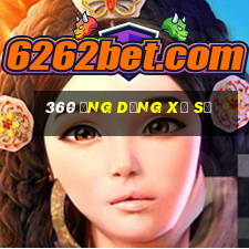 360 ứng dụng xổ số