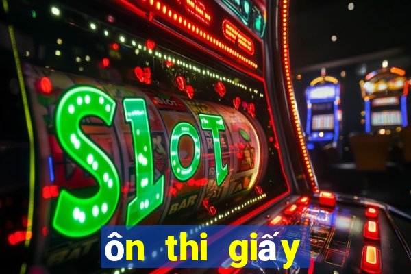 ôn thi giấy phép lái xe