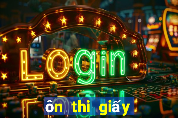 ôn thi giấy phép lái xe