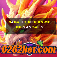 Cách đặt cược XS Mega 6 45 Thứ 5