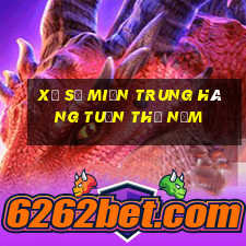 xổ số miền trung hàng tuần thứ năm