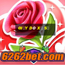 giấy dò xổ số