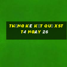 THỐNG KÊ KẾT QUẢ XSTT4 ngày 26