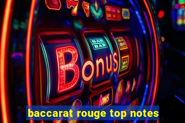 baccarat rouge top notes