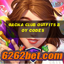 gacha club outfits boy codes