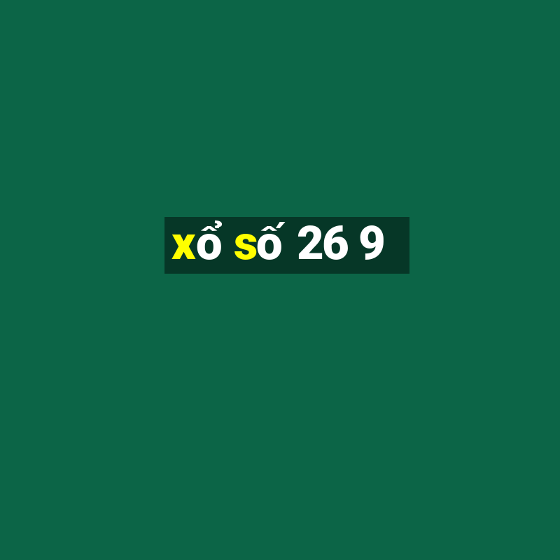 xo so 26 9