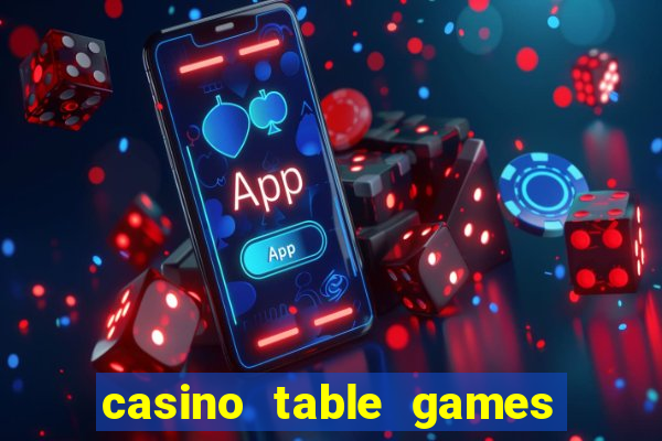 casino table games house edge