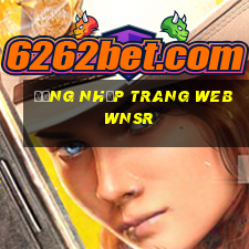 Đăng nhập trang web wnsr