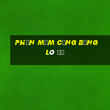 phần mềm cộng bảng lô đề