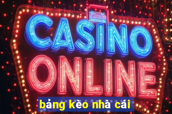 bảng kèo nhà cái