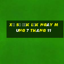 xổ số đắk lắk ngày mùng 7 tháng 11