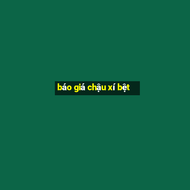 báo giá chậu xí bệt