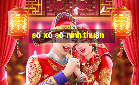 số xổ số ninh thuận