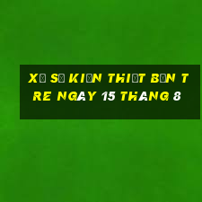 xổ số kiến thiết bến tre ngày 15 tháng 8