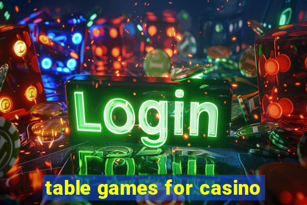 table games for casino