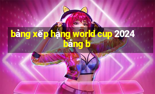 bảng xếp hạng world cup 2024 bảng b