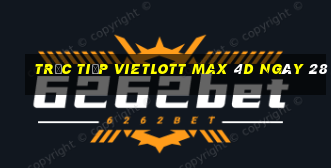 Trực tiếp vietlott Max 4D ngày 28