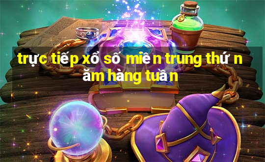 trực tiếp xổ số miền trung thứ năm hàng tuần