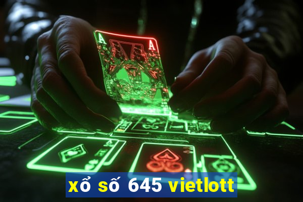 xổ số 645 vietlott