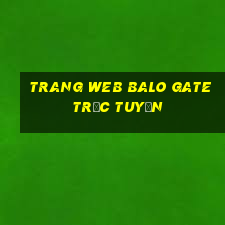 Trang web Balo Gate trực tuyến