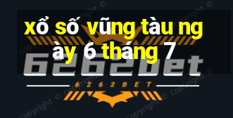 xổ số vũng tàu ngày 6 tháng 7