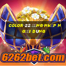 Color 22 Đăng nhập người dùng