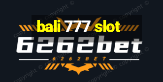 bali 777 slot