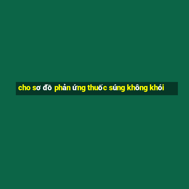 cho sơ đồ phản ứng thuốc súng không khói