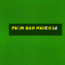 phỏm bao nhiêu lá