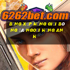 bảng xếp hạng giải bóng đá ngoại hạng anh