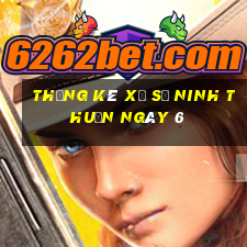 Thống kê Xổ Số ninh thuận ngày 6