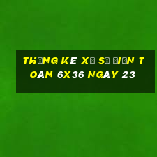 Thống kê Xổ Số điện toán 6x36 ngày 23